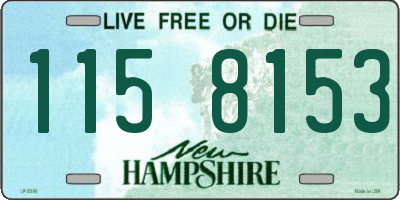 NH license plate 1158153
