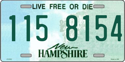 NH license plate 1158154