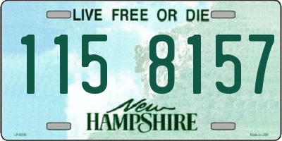 NH license plate 1158157