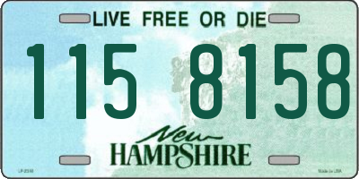 NH license plate 1158158