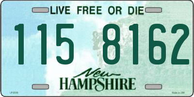 NH license plate 1158162