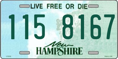 NH license plate 1158167
