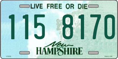 NH license plate 1158170