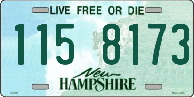 NH license plate 1158173