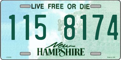 NH license plate 1158174