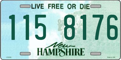 NH license plate 1158176