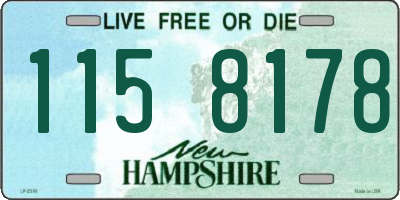 NH license plate 1158178