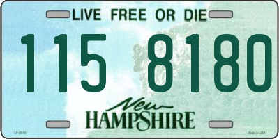 NH license plate 1158180
