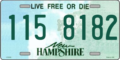 NH license plate 1158182