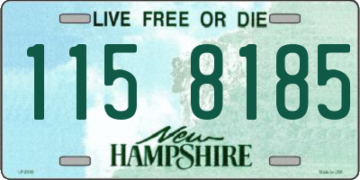 NH license plate 1158185