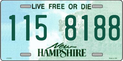 NH license plate 1158188