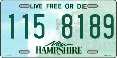 NH license plate 1158189