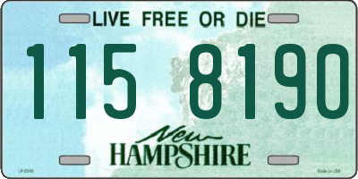 NH license plate 1158190