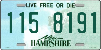 NH license plate 1158191