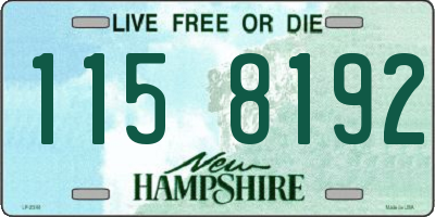 NH license plate 1158192
