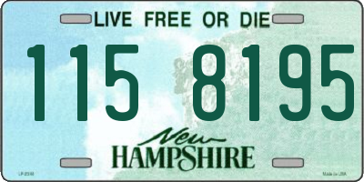 NH license plate 1158195