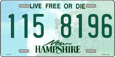 NH license plate 1158196