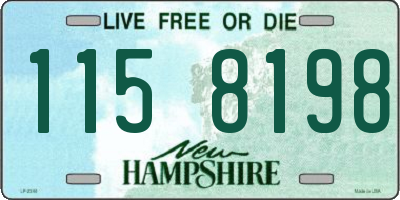 NH license plate 1158198