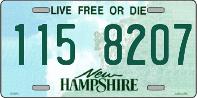 NH license plate 1158207