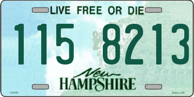 NH license plate 1158213
