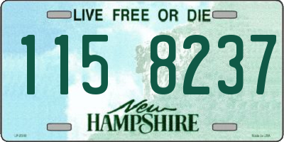 NH license plate 1158237