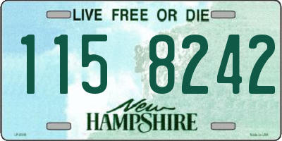 NH license plate 1158242