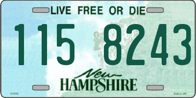 NH license plate 1158243