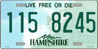 NH license plate 1158245