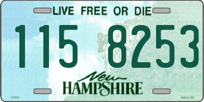 NH license plate 1158253