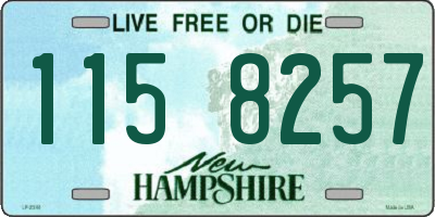 NH license plate 1158257