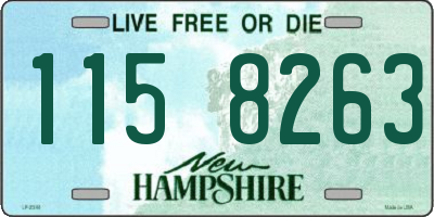 NH license plate 1158263