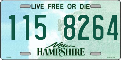 NH license plate 1158264