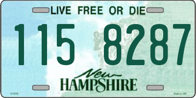 NH license plate 1158287