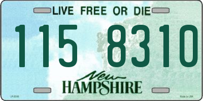 NH license plate 1158310