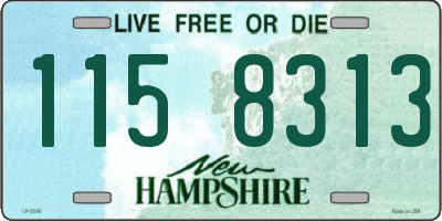NH license plate 1158313