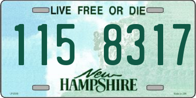 NH license plate 1158317
