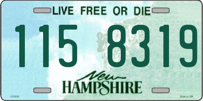 NH license plate 1158319