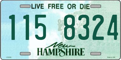 NH license plate 1158324