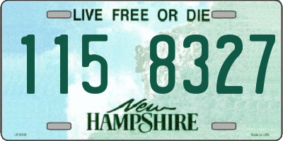 NH license plate 1158327