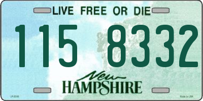 NH license plate 1158332