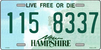 NH license plate 1158337