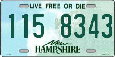 NH license plate 1158343