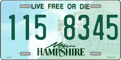 NH license plate 1158345
