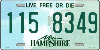 NH license plate 1158349