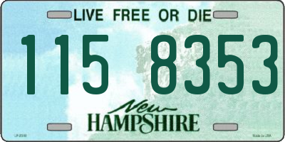 NH license plate 1158353