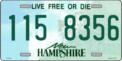 NH license plate 1158356