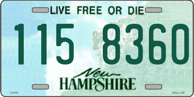NH license plate 1158360