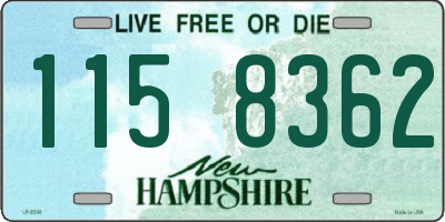 NH license plate 1158362