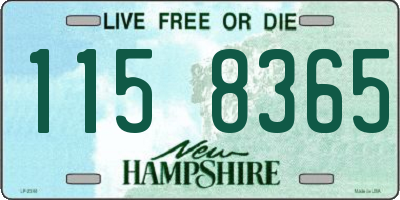 NH license plate 1158365