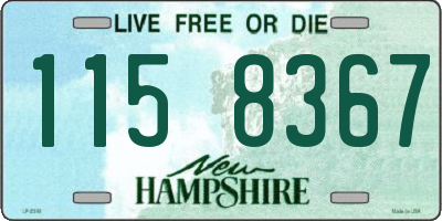 NH license plate 1158367